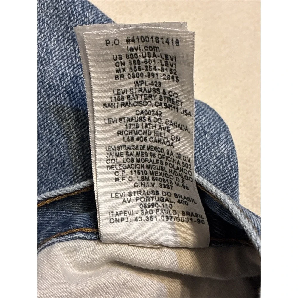 VTG Levis 550 Relaxed Fit Straight‎ Leg Jeans Medium Wash Raw Hem 31 X 36 Y2K